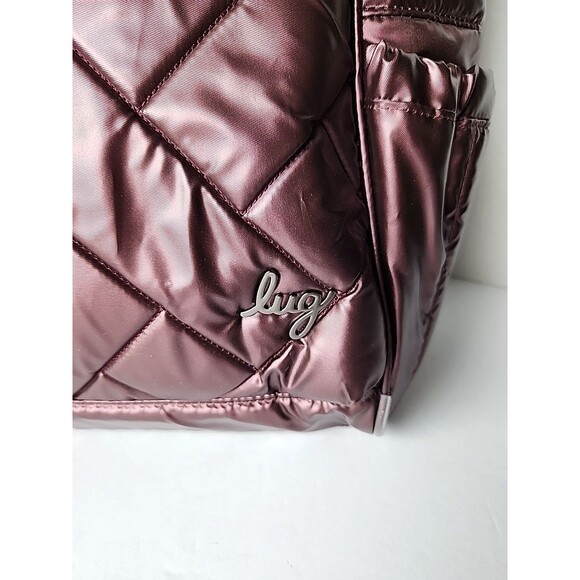 Lug Cabby Tote Shoulder Bag Cranberry Trolley Sleeve Cell Phone Pocket Travel - Picture 3 of 16